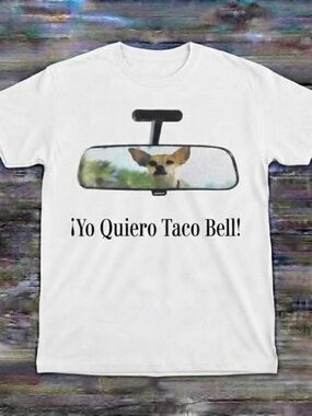 Yo Quiero Taco Bell! Men's White Graphic Tee